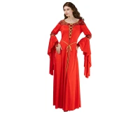 Costume for adult Red Princess (dress), size M